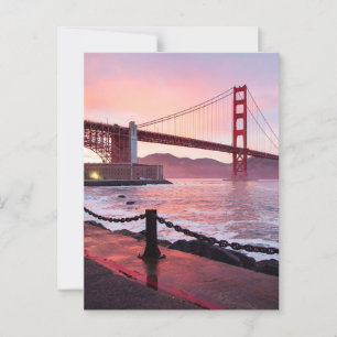 BRIEFKAART van de Golden Gate Bridge in SAN FRANCI