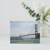 Briefkaart van de Golden Gate Bridge op een feeste (Staand voorkant)