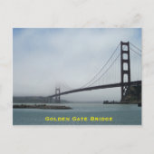Briefkaart van de Golden Gate Bridge op een feeste (Voorkant)
