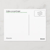 Briefkaart van de gouden koninglet (Achterkant)
