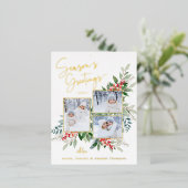 Briefkaart van de 'goudkoortsfeestdag' van het sei (Staand Voorkant)