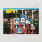 Briefkaart van de Griekse kerk van Seattle (Voorkant)