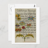 Briefkaart van de Groet van Californië (1914) (Voorkant / Achterkant)