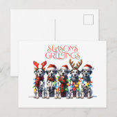 BRIEFKAART VAN DE GROETEN VAN HET SEIZOEN (Voorkant / Achterkant)