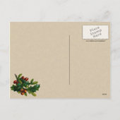 Briefkaart van de Groeten van Kerstmis van de pret (Achterkant)