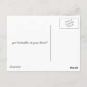 briefkaart van de hartritmevlinder (Achterkant)