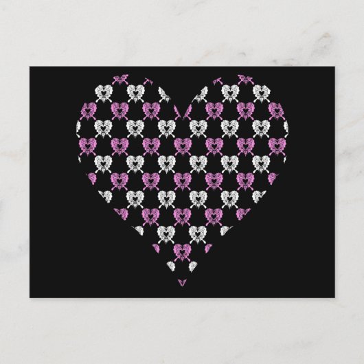 briefkaart van de hartritmevlinder (Voorkant)