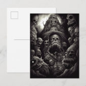 Briefkaart van de Haunted Building Monsters Horror (Voorkant / Achterkant)