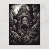 Briefkaart van de Haunted Building Monsters Horror (Voorkant)