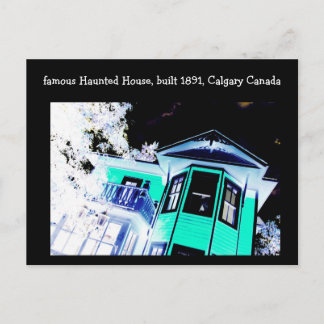 Briefkaart van de haunted House (Calgary, Canada)
