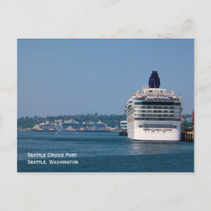 Briefkaart van de haven van Seattle Cruise