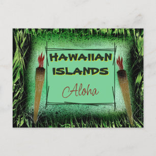 Briefkaart van de Hawaiiaanse eilanden