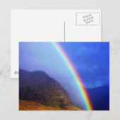 Briefkaart van de Hawaiiaanse regenboog (Voorkant / Achterkant)