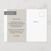Briefkaart van de heer Elopement en mevrouw Elopem (Achterkant)