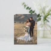 Briefkaart van de heer Elopement en mevrouw Elopem (Staand voorkant)