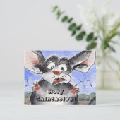 Briefkaart van de Heilige Cartoon Chincholey (Staand voorkant)