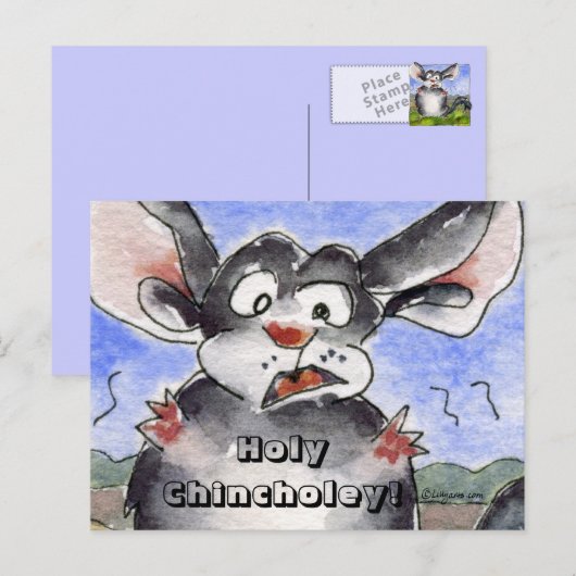 Briefkaart van de Heilige Cartoon Chincholey (Voorkant / Achterkant)