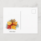 briefkaart van de herfstfluisteraars (Achterkant)