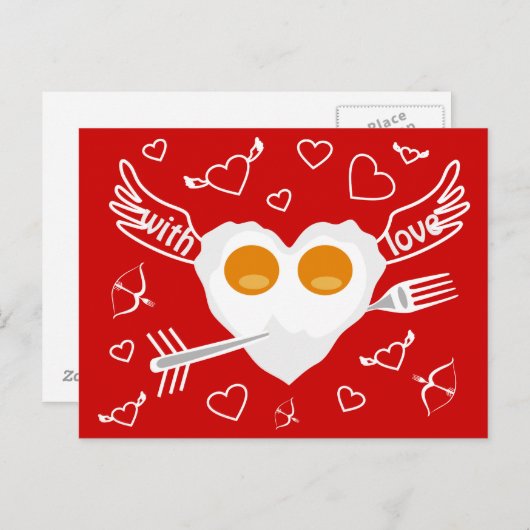 Briefkaart van de het hartDouane van de (Voorkant / Achterkant)