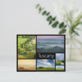 Briefkaart van de het lijstcollage van Toscanië (Staand voorkant)