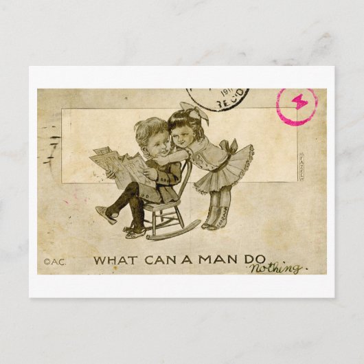 Briefkaart van de hofhouding (1911) (Voorkant)