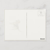  Briefkaart van de hond met de staart (Achterkant)