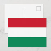 Briefkaart van de Hongaarse vlag (Voorkant / Achterkant)