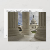Briefkaart van de hoofdstad van de Verenigde State (Voorkant / Achterkant)