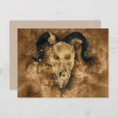 briefkaart van de horde demonschedel (Voorkant / Achterkant)