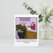 Briefkaart van de Humor van het homohuwelijk (Staand voorkant)