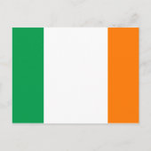 Briefkaart van de Ierse vlag (Voorkant)