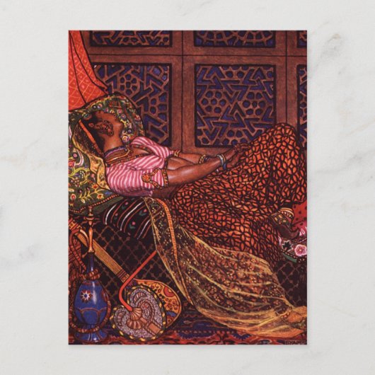 Briefkaart van de Indiase kunst (Voorkant)