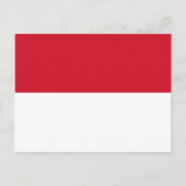 Briefkaart van de Indonesische vlag (Voorkant)