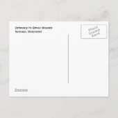 Briefkaart van de ingang van het nationale park ef (Achterkant)