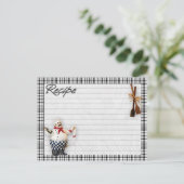 Briefkaart van de Italiaanse kauwrecept (Staand voorkant)