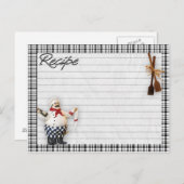 Briefkaart van de Italiaanse kauwrecept (Voorkant / Achterkant)