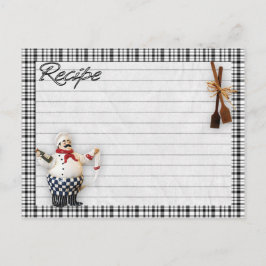 Briefkaart van de Italiaanse kauwrecept