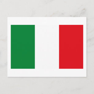 Briefkaart van de Italiaanse vlag