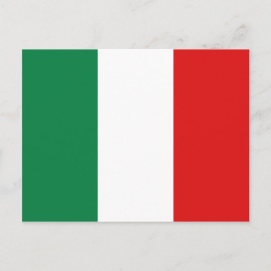 Briefkaart van de Italiaanse vlag (Voorkant)