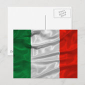Briefkaart van de Italiaanse vlag (Voorkant / Achterkant)