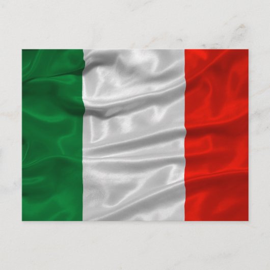 Briefkaart van de Italiaanse vlag (Voorkant)