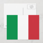 Briefkaart van de Italiaanse vlag (Voorkant / Achterkant)