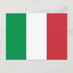 Briefkaart van de Italiaanse vlag