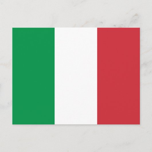 Briefkaart van de Italiaanse vlag (Voorkant)