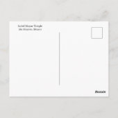 Briefkaart van de Ixchel Maya tempel (Achterkant)