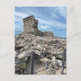 Briefkaart van de Ixchel Maya tempel