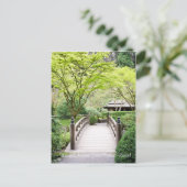 Briefkaart van de Japanse Garden Bridge Portland (Staand voorkant)