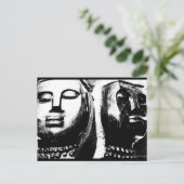 briefkaart van de JTG Art Faces of South Africa (Staand voorkant)