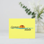 Briefkaart van de Kaaimaneilanden (Staand voorkant)
