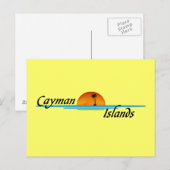 Briefkaart van de Kaaimaneilanden (Voorkant / Achterkant)